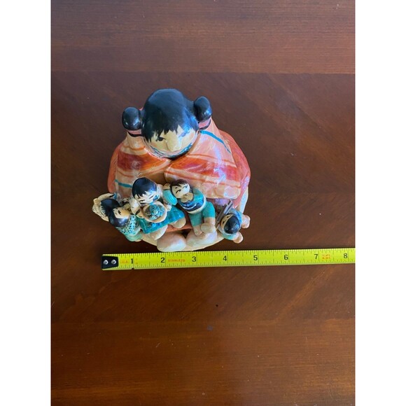 Navaho Indian Art - The Storyteller by Vicky de Taos Small Figurine - Picture 2 of 6